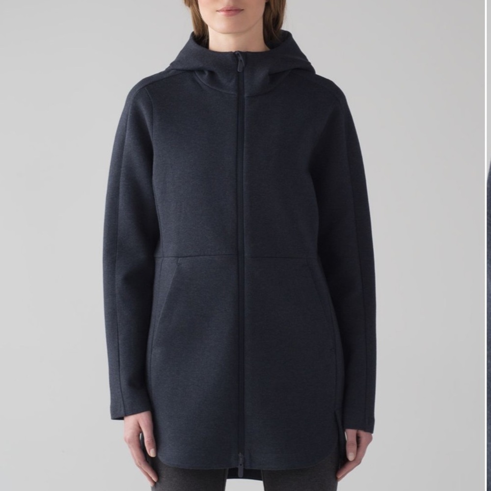 Lululemon Black Hooded ‘Going Places’ Jacket Size 10